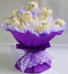 erkek arkada��ma en g�zel hediye 13 adet oyuncak pelu� ay� demeti